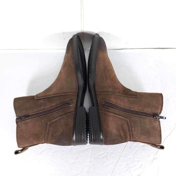 Ecco Women’s Touch 15 US 8 Brown Leather Side Zip Ankle Booties Boots - Picture 9 of 12